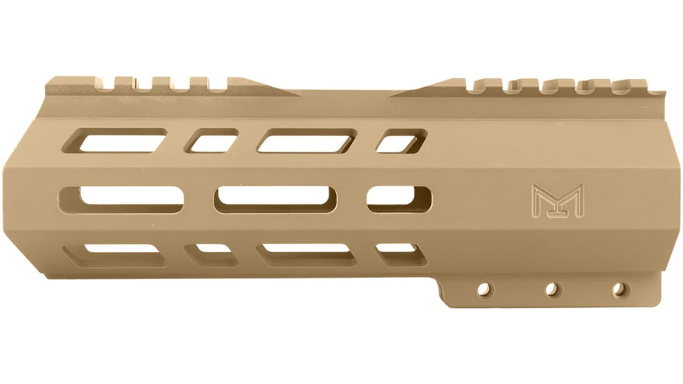 ABC RIFLE COMPANY Custom Hybrid Top Cut D-Front AR-10/DPMS LR-308 M-LOK Handguard, 7in, Flat Dark Earth, HG10-CM-TCML7D-FDE
