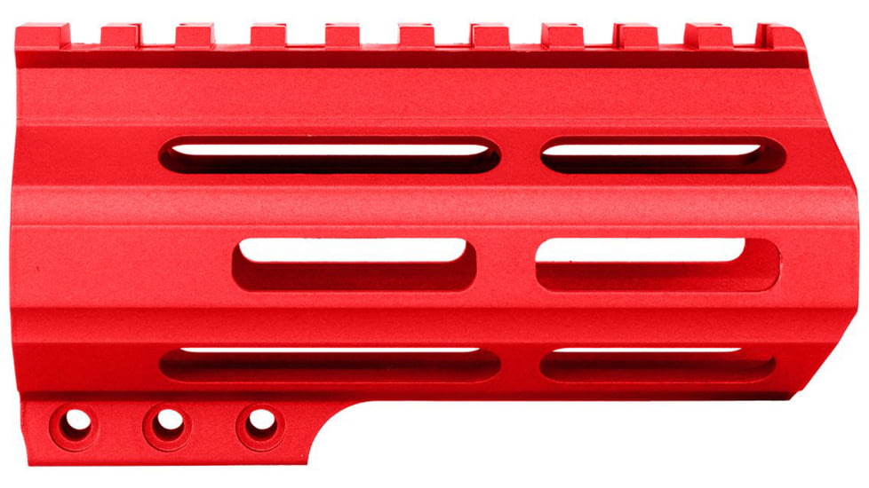 ABC RIFLE COMPANY Custom Slim AR-15 M-LOK Handguard, 4.5in, Red, HG15-CM-ML4D-RD