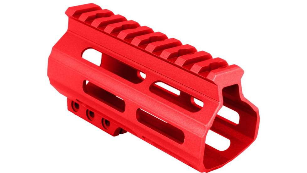ABC RIFLE COMPANY Custom Slim AR-15 M-LOK Handguard, 4.5in, Red, HG15-CM-ML4D-RD