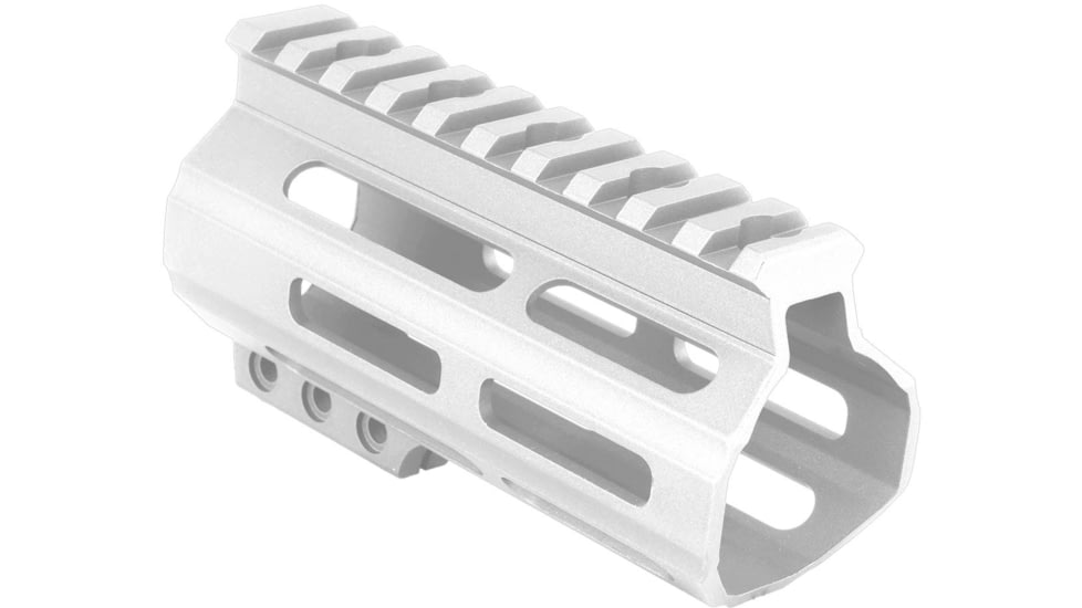 ABC RIFLE COMPANY Custom Slim AR-15 M-LOK Handguard, 4.5in, White, HG15-CM-ML4D-STW