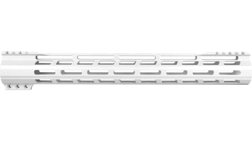 ABC RIFLE COMPANY Super Slim Free Float Hybrid Top Cut AR-15 M-LOK Handguard, 15in, Cerakote White, HG15-TC-ML15-STW