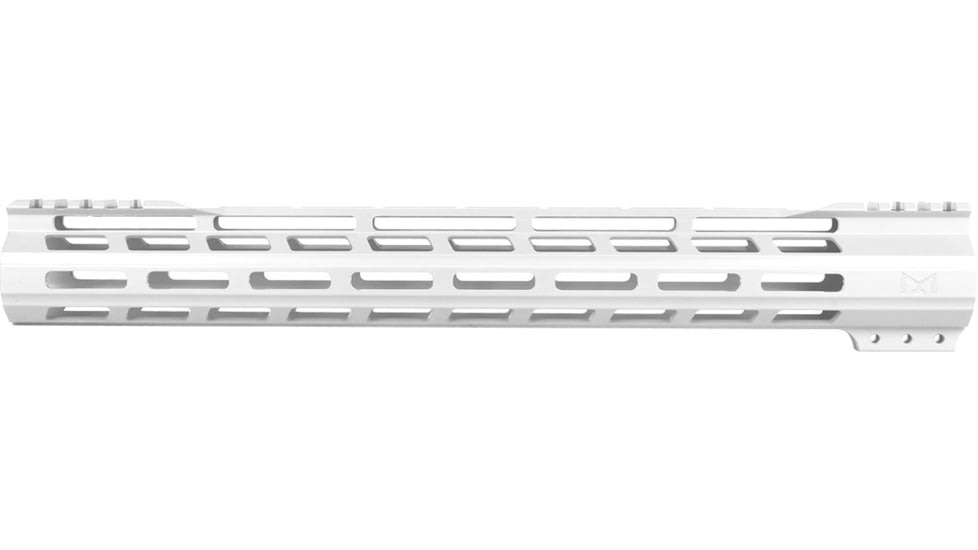 ABC RIFLE COMPANY Super Slim Free Float Hybrid Top Cut AR-15 M-LOK Handguard, 15in, Cerakote White, HG15-TC-ML15-STW