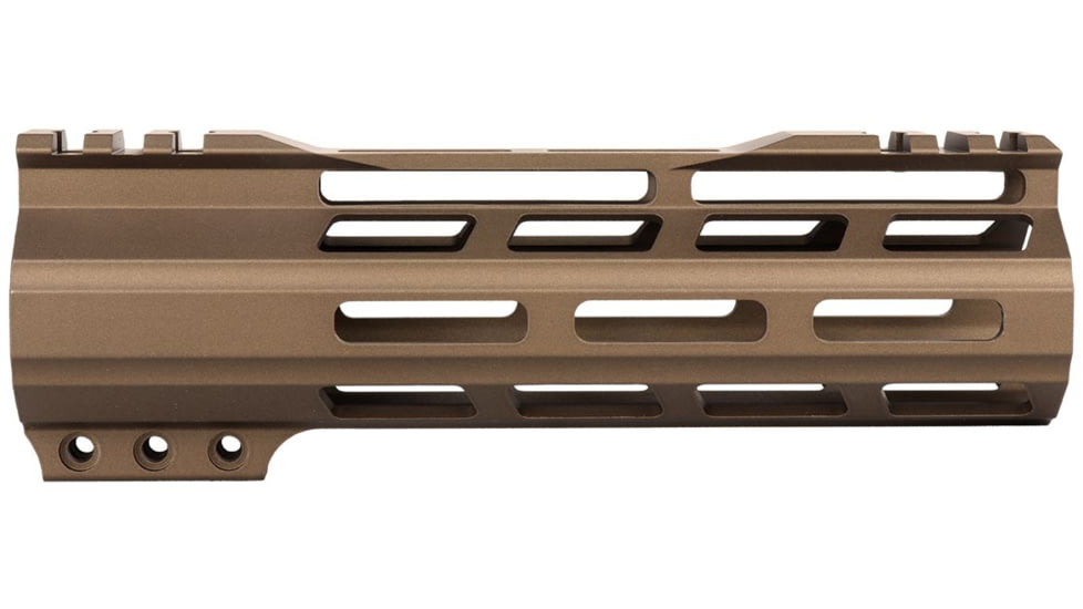 ABC RIFLE COMPANY Super Slim Free Float Hybrid Top Cut AR-15 M-LOK Handguard, 7in, Cerakote Bronze, HG15-TC-ML7-BB