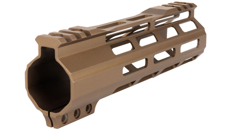 ABC RIFLE COMPANY Super Slim Free Float Hybrid Top Cut AR-15 M-LOK Handguard, 7in, Cerakote Bronze, HG15-TC-ML7-BB