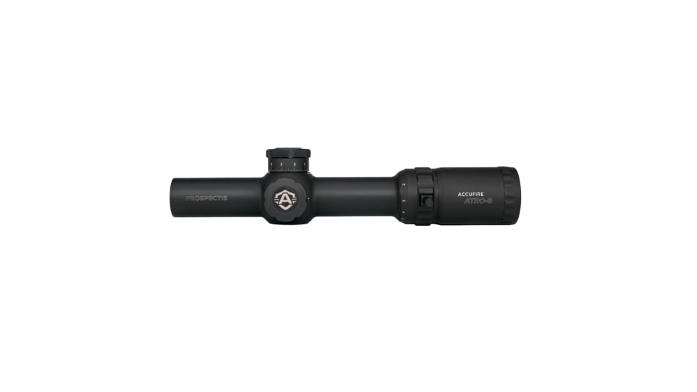 Accufire Technology Prospectis ATRO-8 Rifle Scope, 1-8x24mm, 30mm Tube, First Focal Plane, CQB-Comp W/ Fastt-3 Reticle, Black, ACC-PT8-2020G1