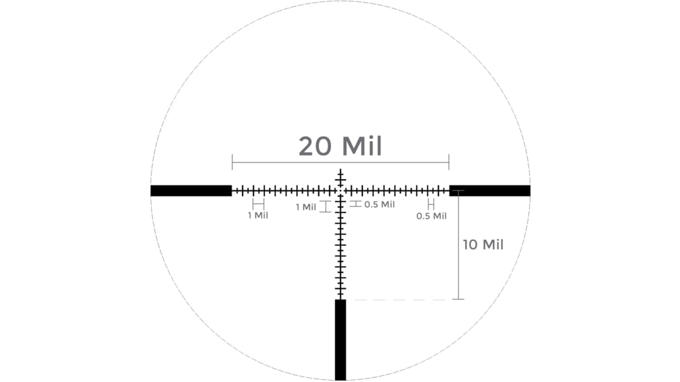 Accufire Technology Prospectis EVRO-12 Rifle Scope, 3-12x44mm, 30mm Tube, First Focal Plane, Mil-Hash Reticle, Black, ACC-PE12-2020G1