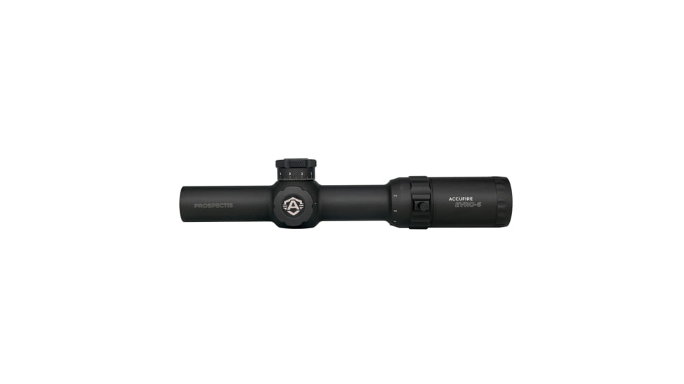 Accufire Technology Prospectis EVRO-6 Rifle Scope, 1-6x24mm, 30mm Tube, Second Focal Plane, CQB-BDC W/ Fastt-3 Reticle, Black, ACC-PE6-2020G1