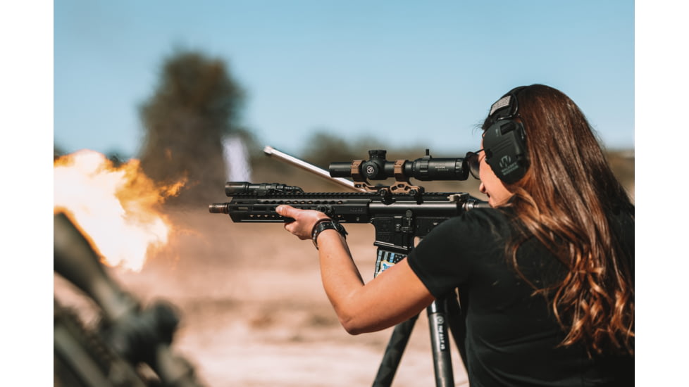 Accufire Technology Prospectis EVRO-6 Rifle Scope, 1-6x24mm, 30mm Tube, Second Focal Plane, CQB-BDC W/ Fastt-3 Reticle, Black, ACC-PE6-2020G1