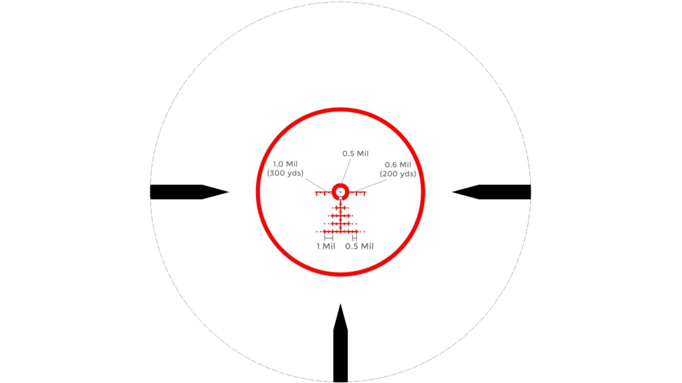 Accufire Technology Prospectis ATRO-8 Rifle Scope, 1-8x24mm, 30mm Tube, First Focal Plane, CQB-Comp W/ Fastt-3 Reticle, Black, ACC-PT8-2020G1