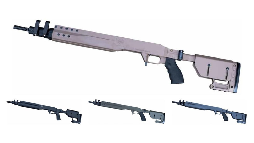 Accuracy Solutions F.A.S.T. Chassis FEM 33 II Savage 4.400 Short Action, FDE/Tan, Graphite Black, OD Green, Sniper Grey