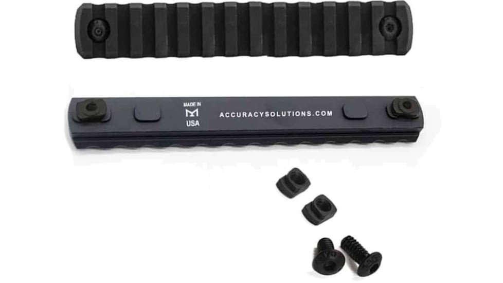 Accuracy Solutions Picatinny Rail 13 Slot M-LOK, Black, Picatinny Rail M-LOK