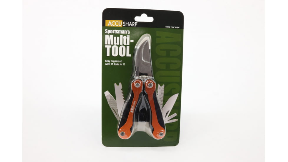 AccuSharp 085C Sportsmans Multi-Tool Black/Orange Folding Plain