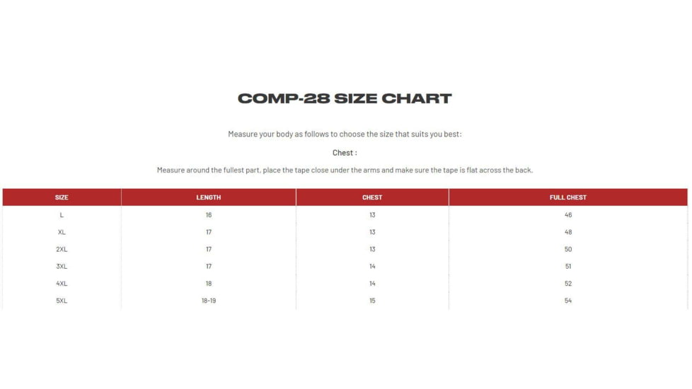 Ace Link Armor Comp-28 Vest Standard, Black, Large, B-CR-C28-BLK-3-L