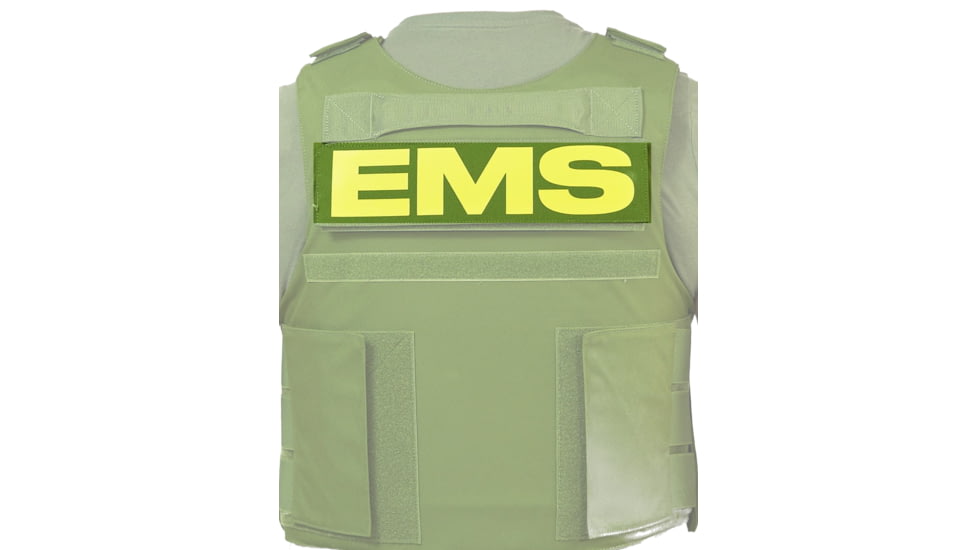 Ace Link Armor EMS Patch, Yellow On Green, B-TG-ID-EMS-YL-GRN