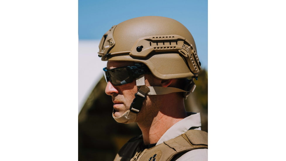 Ace Link Armor Mich Combat Ballistic Helmet, Brown, Extra Large, B-BH-COM-CBR-4-XL