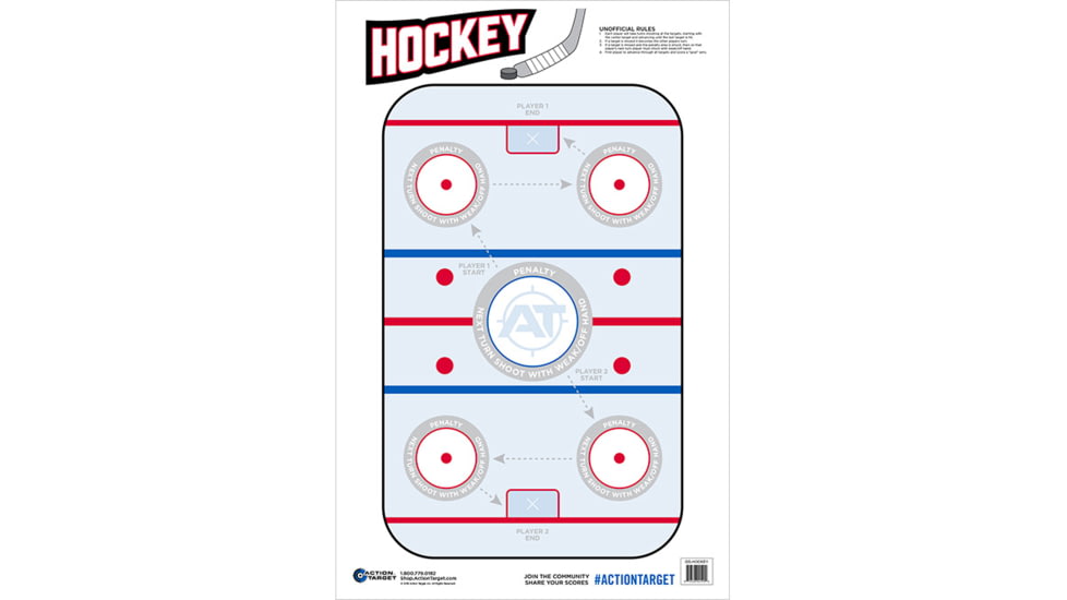 Action Target Hockey Target, 100 Pack, 23in x 35in, GS-HOCKEY-100