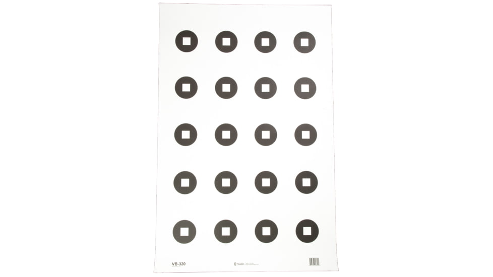 Action Target Military 3 Aimpoint Dot Training Target, Black and White, 23x35, 100 Per Box