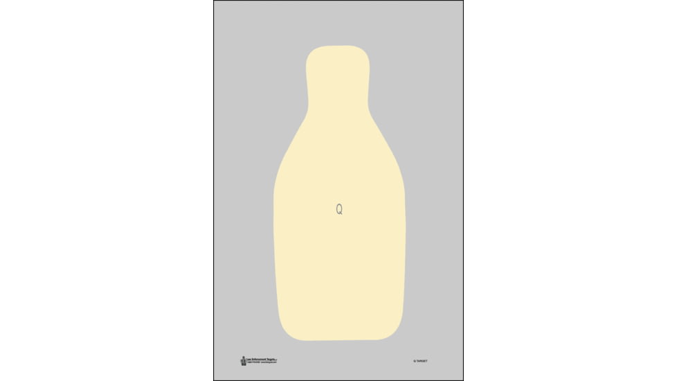Action Target Q-T-100 Q-T Qualification Target FBI/DEA Hanging Paper 22.50