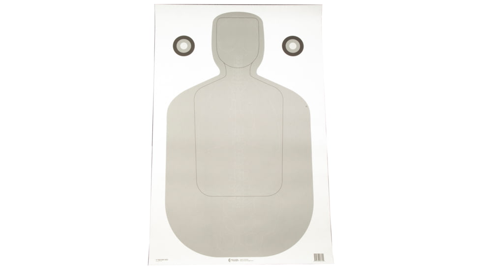 Action Target TQ-21 Qualification Target, White and Gray, 2