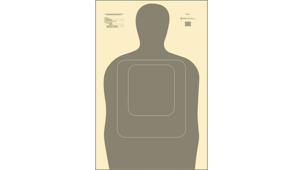 Action Target TQ15GRAY100 TQ-15 Training Target Hanging Paper 24 X 45 Silh