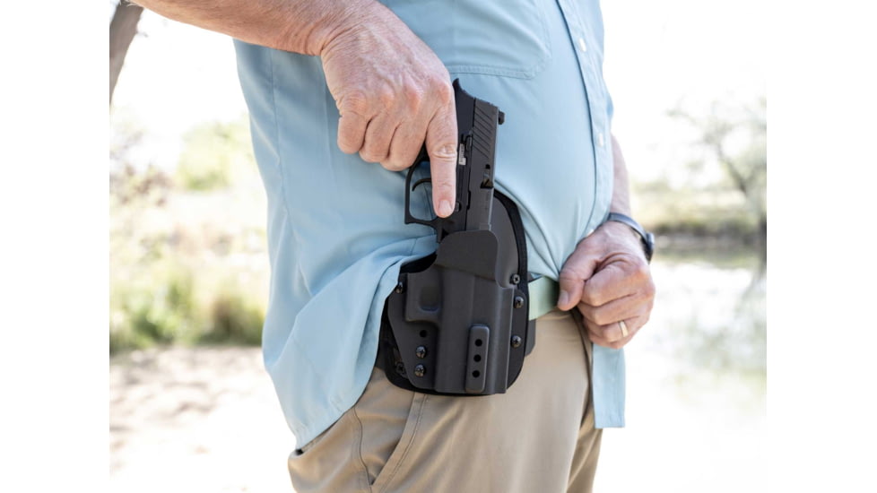 Adaptive Tactical Hoftac Omnicarry Multi-Fit OWB Holster, Right Hand, Black, Compact, HT-01002-R