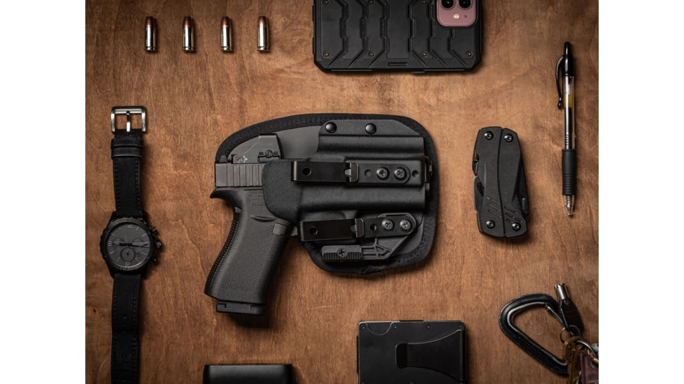 Hoftac Adaptive Tactical Omnicarry Multi-Fit IWB Holster, Right Handed, Black, Compact, HT-01001-R