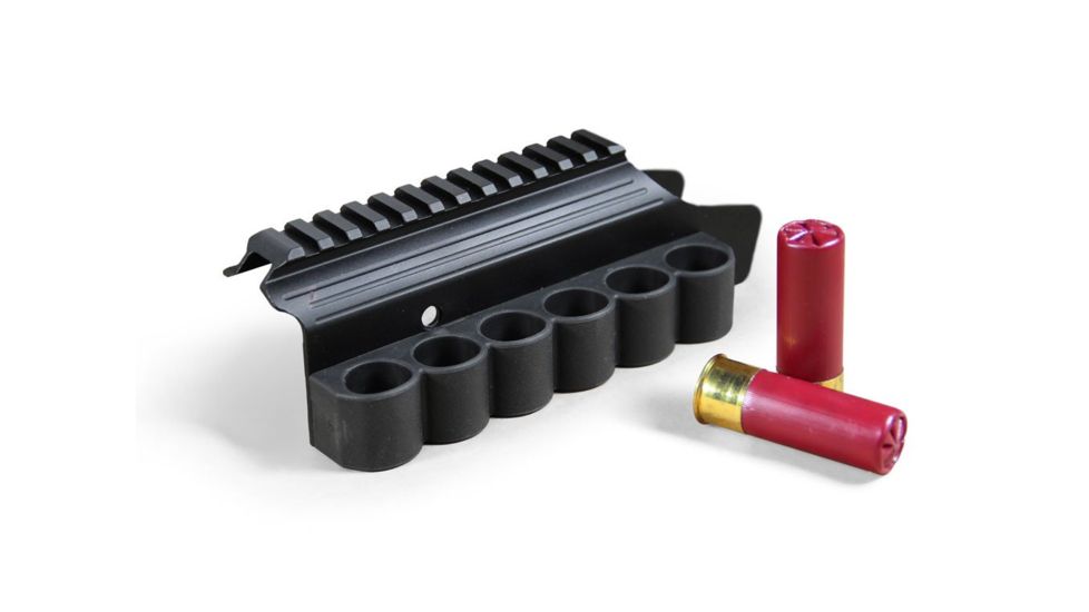 Adaptive Tactical Saddle Mount Shell Carrier - Mossberg 500/590/930, 12Ga, Black, AT-06100-M