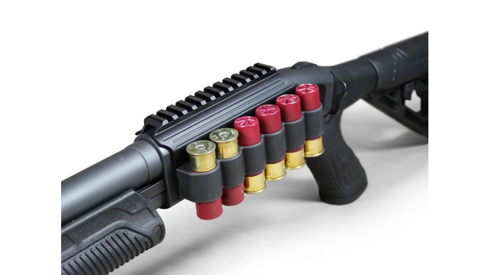 Adaptive Tactical Saddle Mount Shell Carrier - Mossberg 500/590/930, 12Ga, Black, AT-06100-M