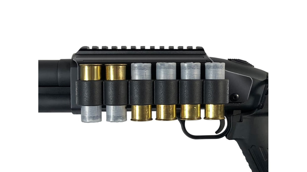 Adaptive Tactical Saddle Mount Shell Carrier - Mossberg 500/590/930, 12Ga, Black, AT-06100-M