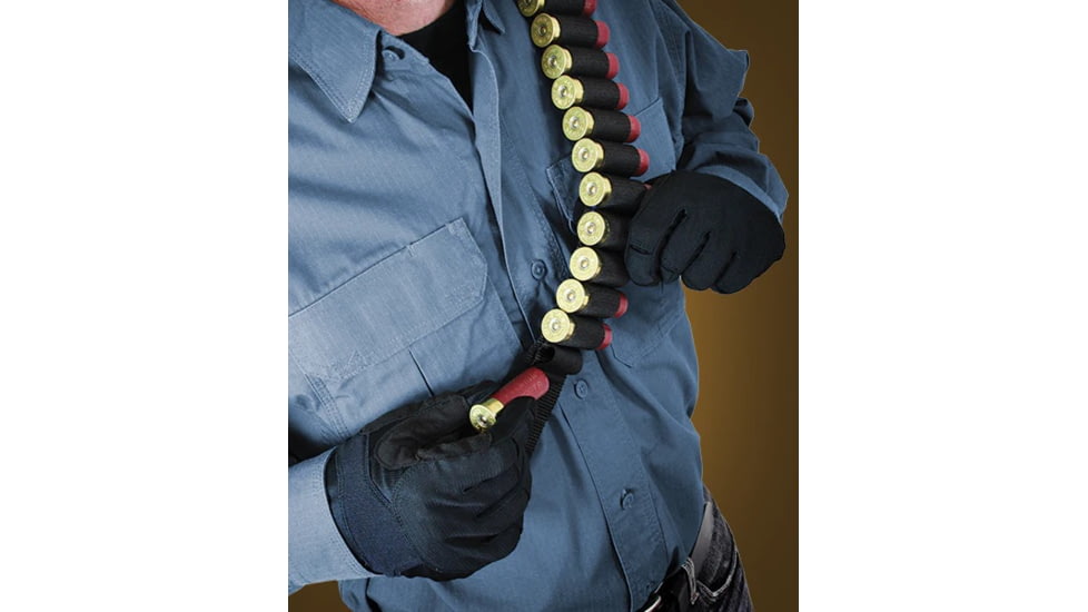 Adaptive Tactical Shotgun Bandolier, 45 Rounds, Black, AT-06401