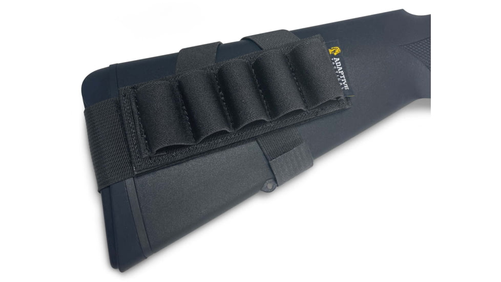 Adaptive Tactical Stock Mounted Shell Carrier, Black, AT-06400