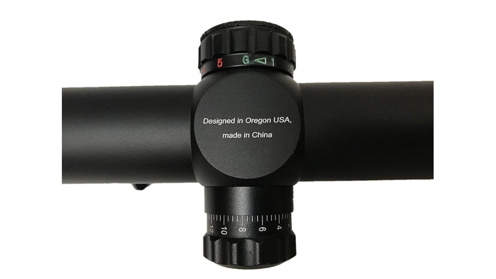 ADE Advanced Optics 1-4x24mm Riflescope, SFP, Illuminated Mil Dot Reticle, Matte, Black, Gen2 1-4x24