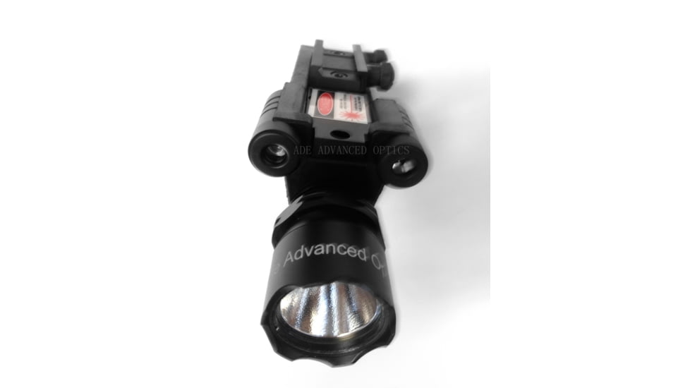 ADE Advanced Optics HG03 Rifle Vertical Foregrip Grip Flashlight/Green Laser Combo Sight, Black, HG03