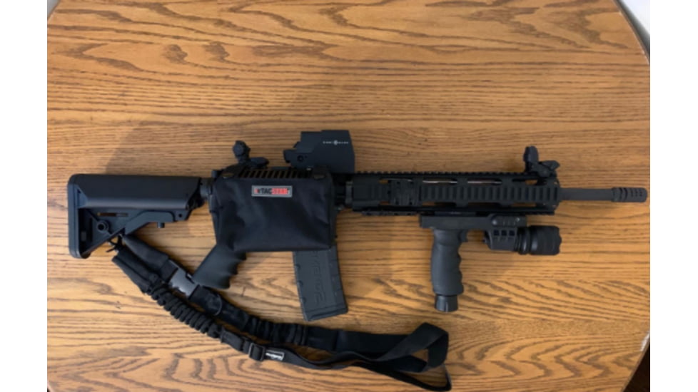 ADE Advanced Optics HG03 Rifle Vertical Foregrip Grip Flashlight/Green Laser Combo Sight, Black, HG03