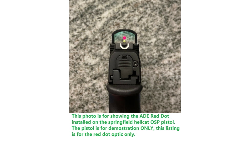 ADE Advanced Optics NUWA Micro Red Dot Sight, 2 MOA Reticle, Black, RD3-021
