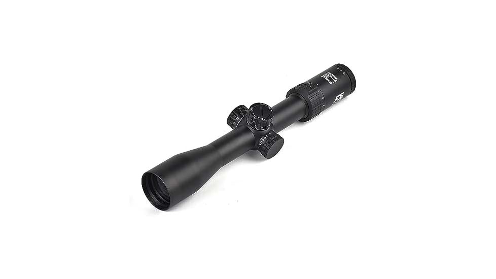 ADE Advanced Optics ProZoom 3-12x40mm Rifle Scope, 30mm Tube, Second Focal Plane, Mil Dot Reticle, Black, 3-12X40