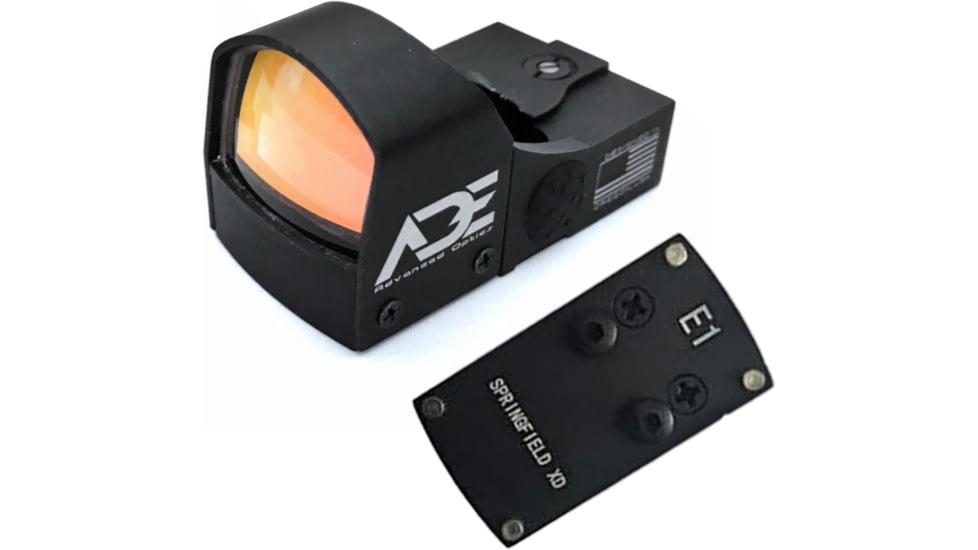 ADE Advanced Optics RD3-009 Motion Awake 1x Reflex Red Dot Sight w/Springfield XD/XDS/XDM Optic Mount Plate