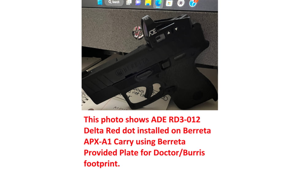 ADE Advanced Optics RD3-012 Delta Mini Reflex Red Dot Micro Sight, Dot Reticle, FDE, RD3-012S