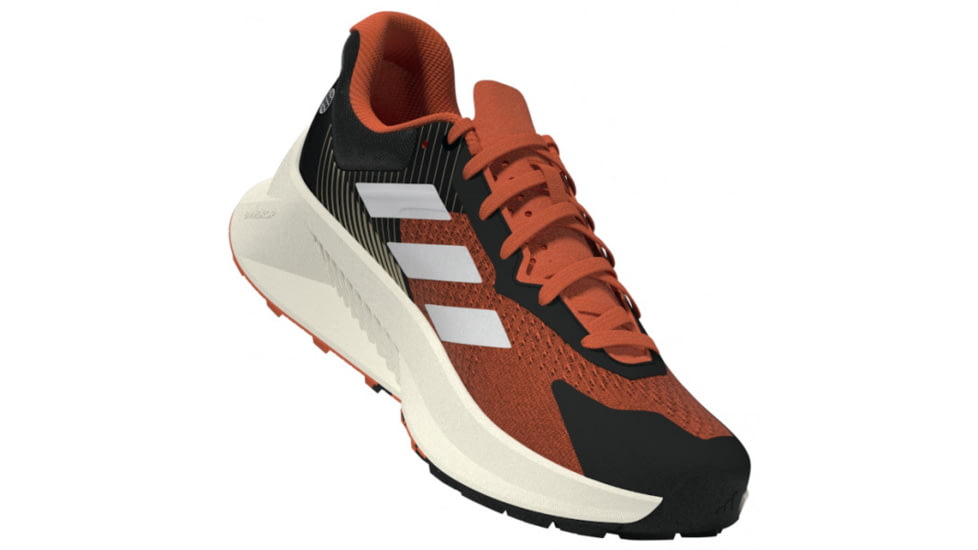 Adidas Terrex Soulstride Flow Trail Running Shoes - Mens, Black/Crystal White/Impact Orange, 11,5US, HP5564-11-5