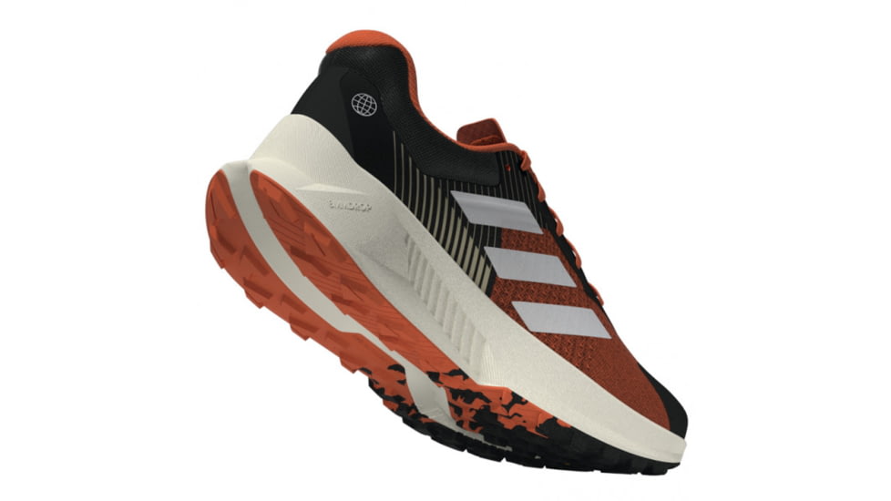 Adidas Terrex Soulstride Flow Trail Running Shoes - Mens, Black/Crystal White/Impact Orange, 11,5US, HP5564-11-5