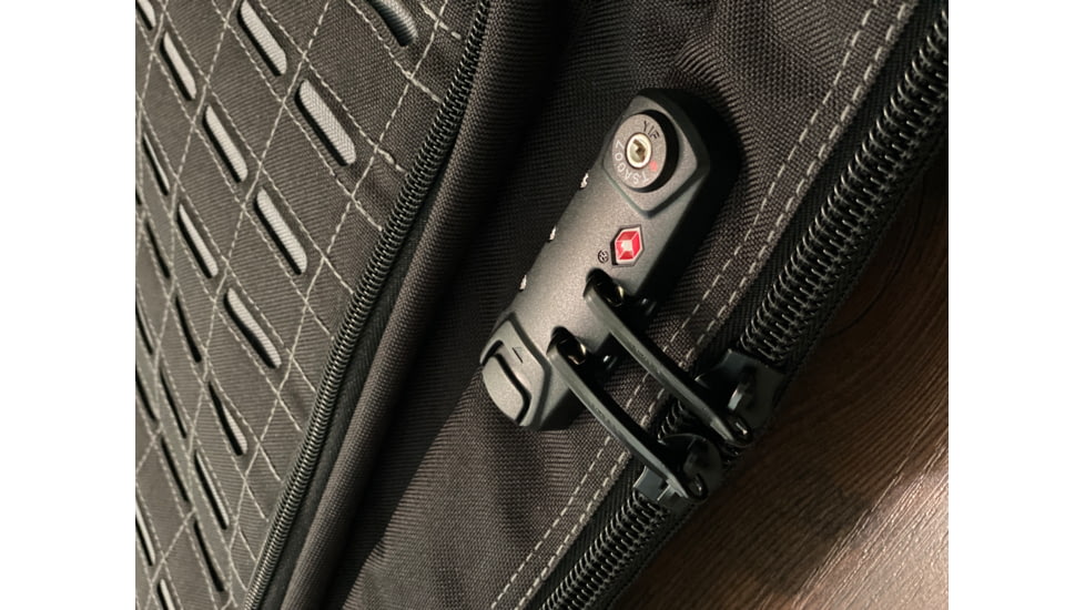 Advance Warrior Solutions Frame 28in AR Pistol/SBR Case w/ Backpack Strap, TSA Lock, 600D Poly PVC, Black/Gray, FR28RBP-BL/GR/TSA