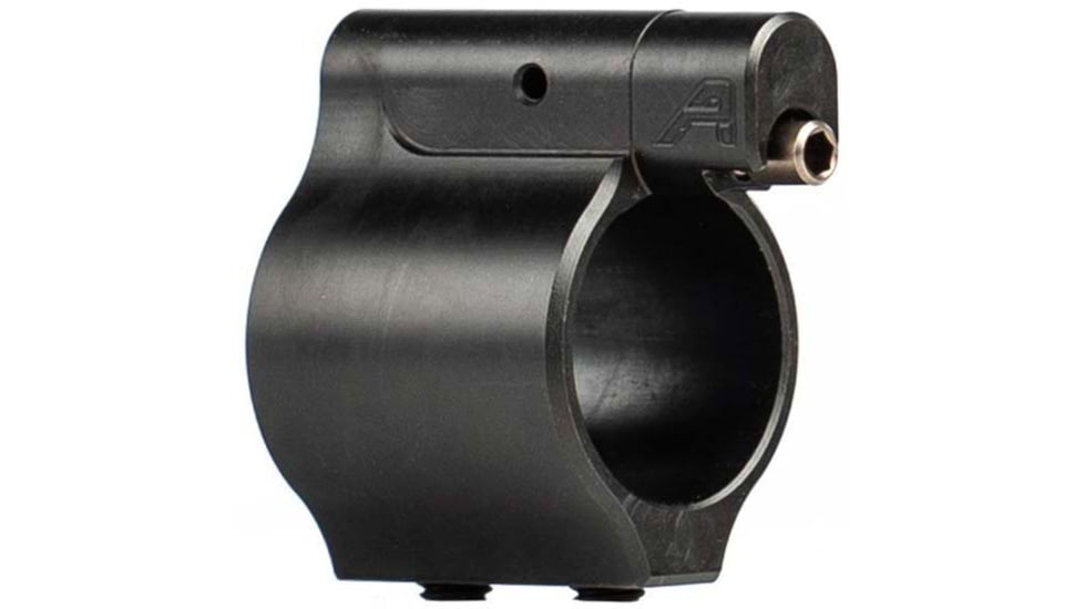 Aero Precision Adjustable Low Profile Gas Block w/ Aero Logo, .750in Diameter, Multi-Platform, Nitride, Black, APRH101614C