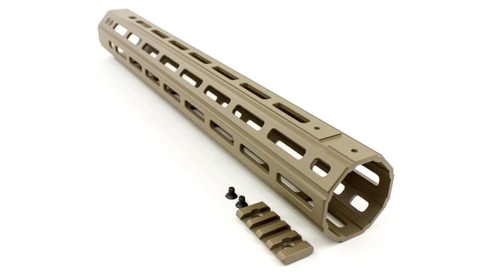 Aero Precision AR15 15in Quantum M-LOK Handguard, FDE Cerakote, APRA400115C