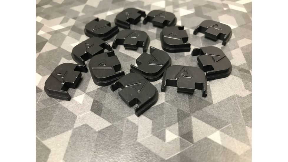 Agency Arms A - Embossed Slide Cover Back Plate, Glock Gen5, Black BP-BLK-G5