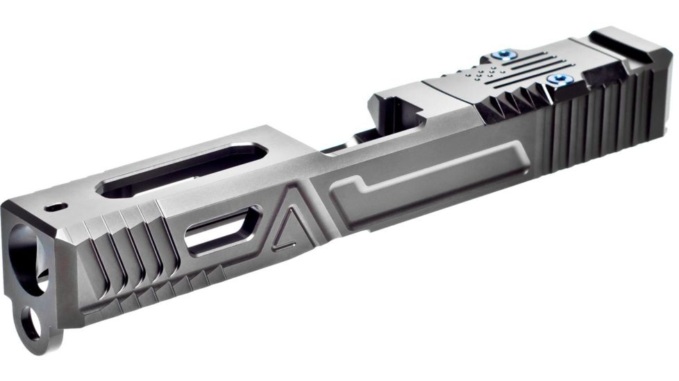 Agency Arms Urban Combat Stripped Precut Glock 19 Pistol Slide, Gen 3 Compatible, Black, G19G3-U-SL