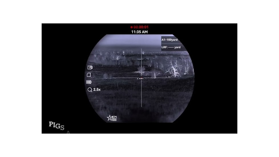 AGM Global Vision EVOLVER LRF 1280 2.5-20x65mm Thermal Rifle Scope, 50 Hz, 1280x1024, Black, EVOL60-1280-LRF