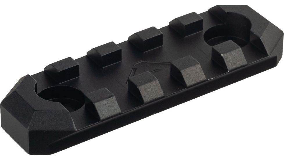 AIM Sports Inc 5 Slot Picatinny M-LOK Rail Section, Black, MLRS1