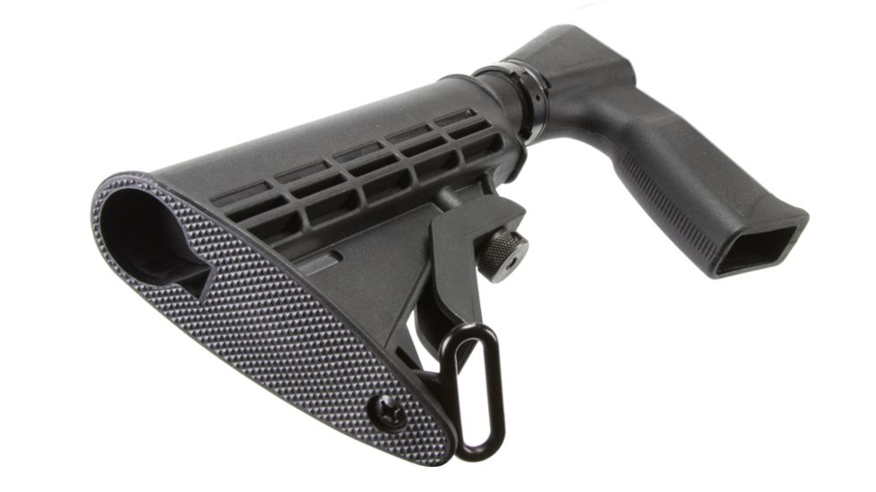 AIM Sports Inc Remington 870 Shotgun Pistol Grip w/6 Position Stock, Black, APGSR870