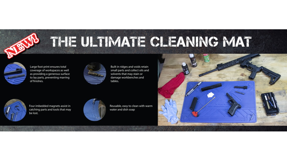 AIM Sports Inc Rubber Cleaning Mat, Blue, One Size, CM-ARM