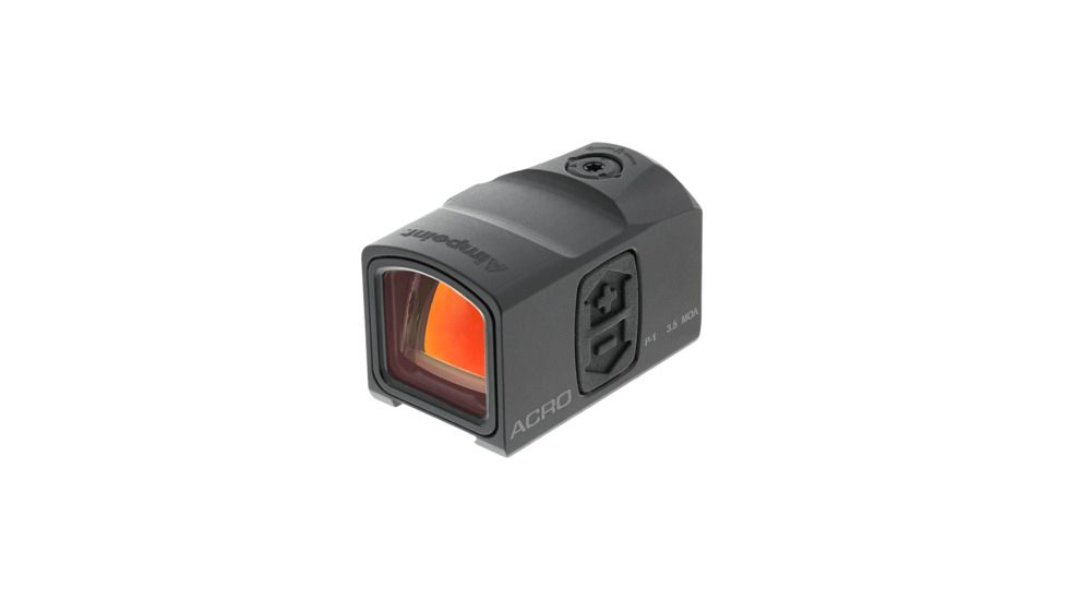 Aimpoint Acro P-1 Red Dot Reflex Sight, 3.5 MOA Dot Reticle, Black, Semi Matte, Anodized, 200504